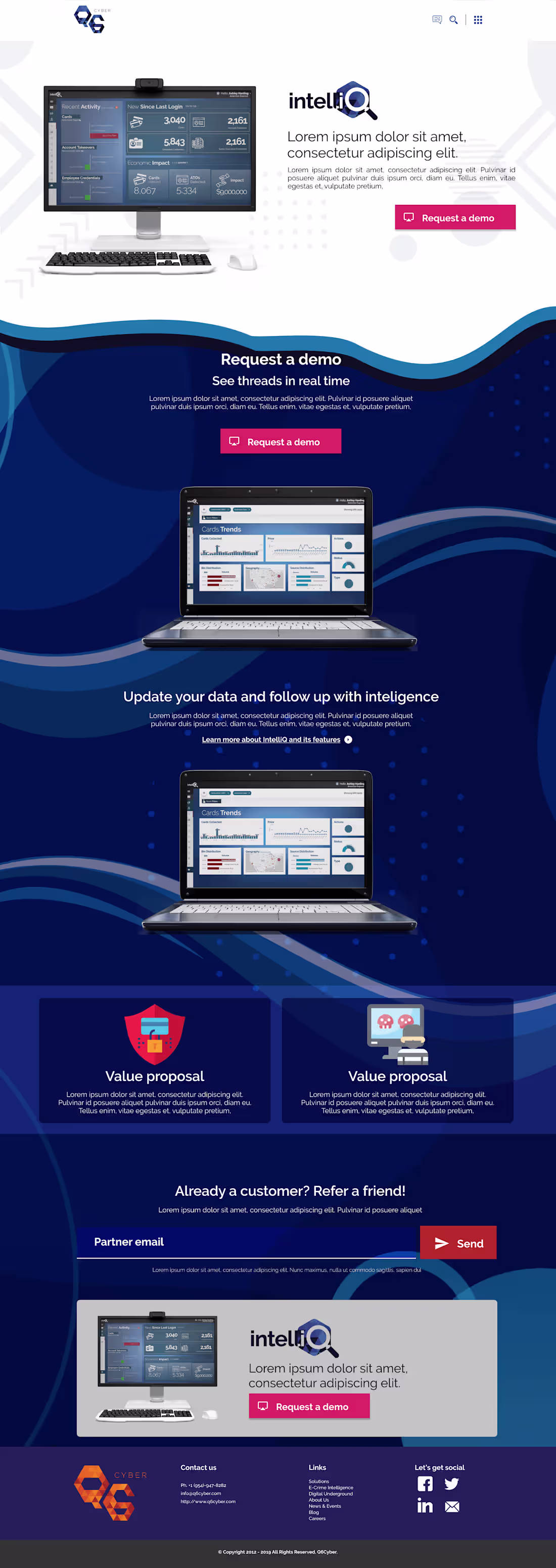 Cover image for InelliQ Product Page Design