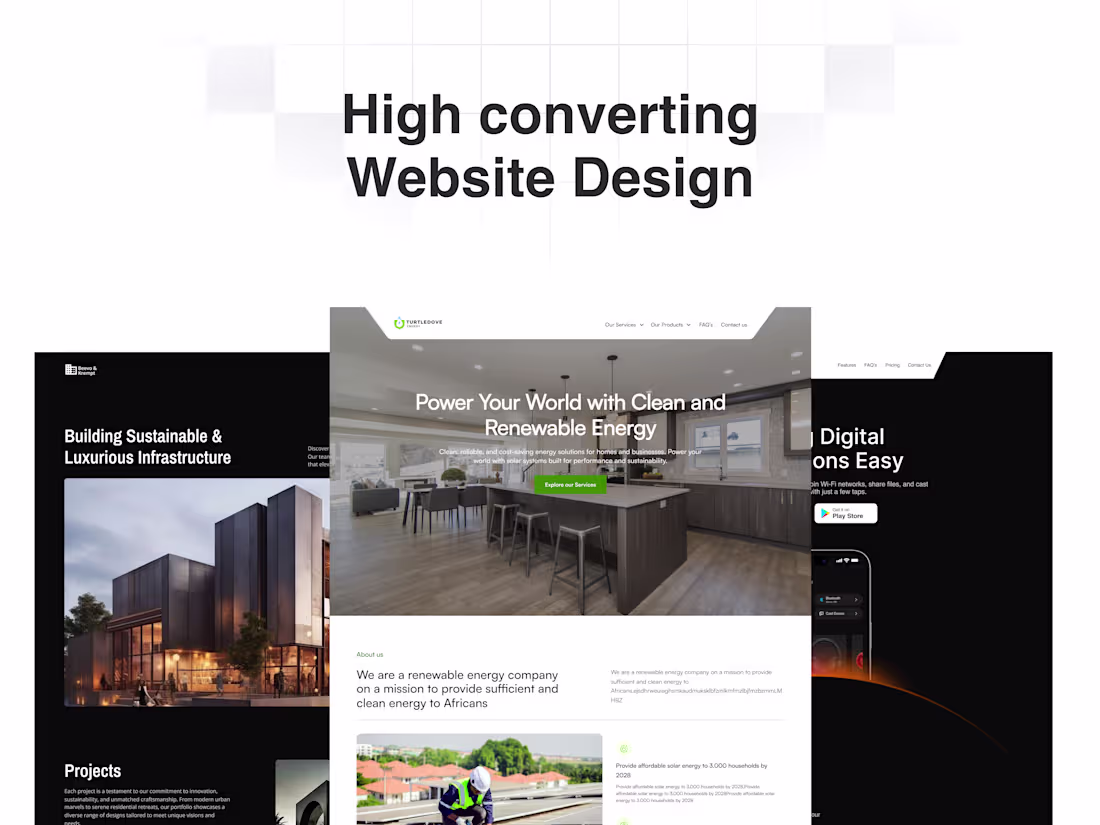 Cover image for High-converting & Responsive website design.