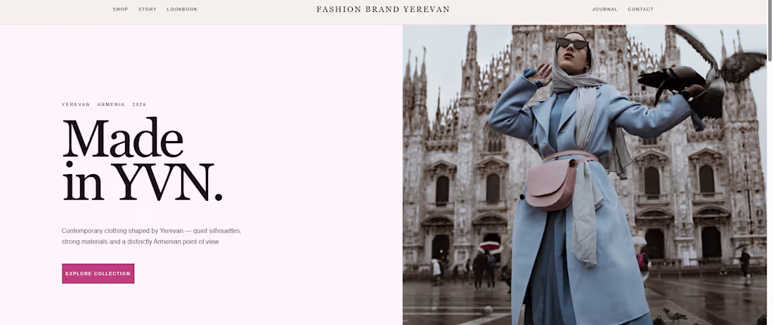 Cover image for A Fashion Brand Web from