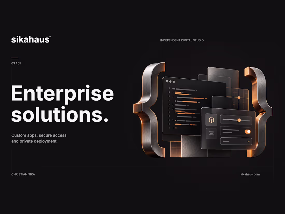 Cover image for Enterprise Solutions | Custom Apps, SSO and Secure Deployment