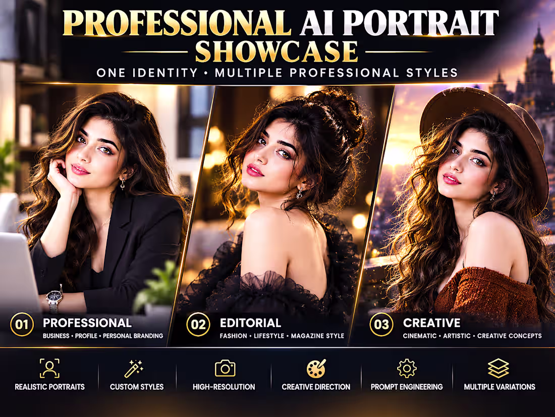 Cover image for Professional AI Portrait Showcase