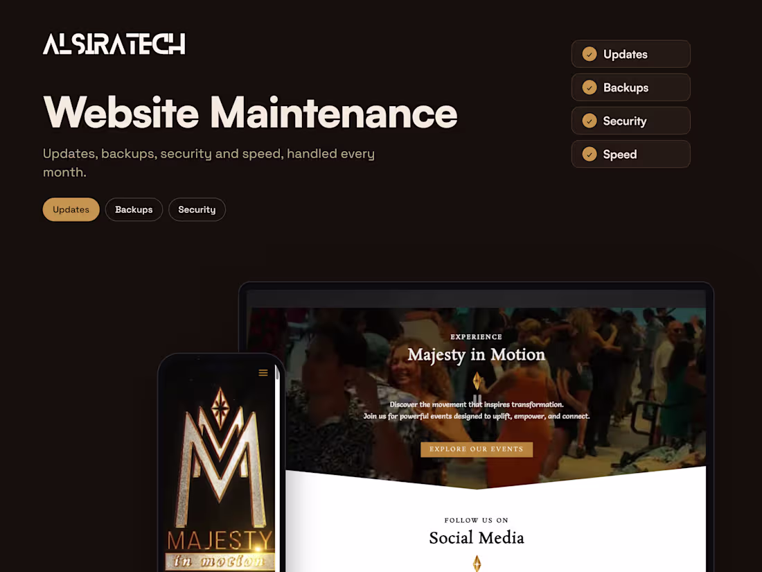Cover image for Website Care: Updates, Backups, Security & Speed