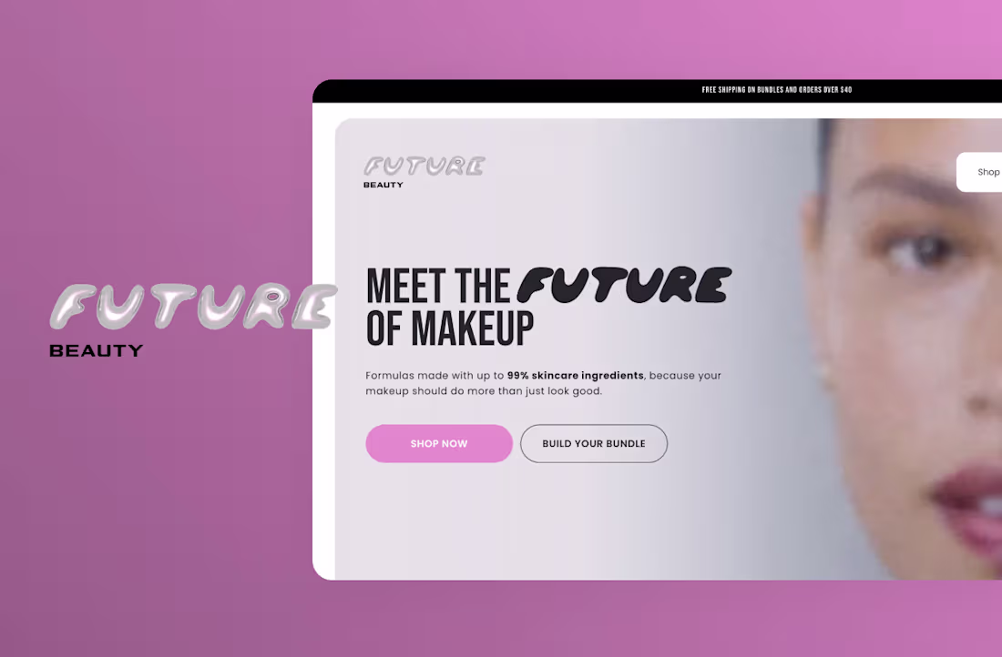 Cover image for Future Beauty  E-commerce Website Design