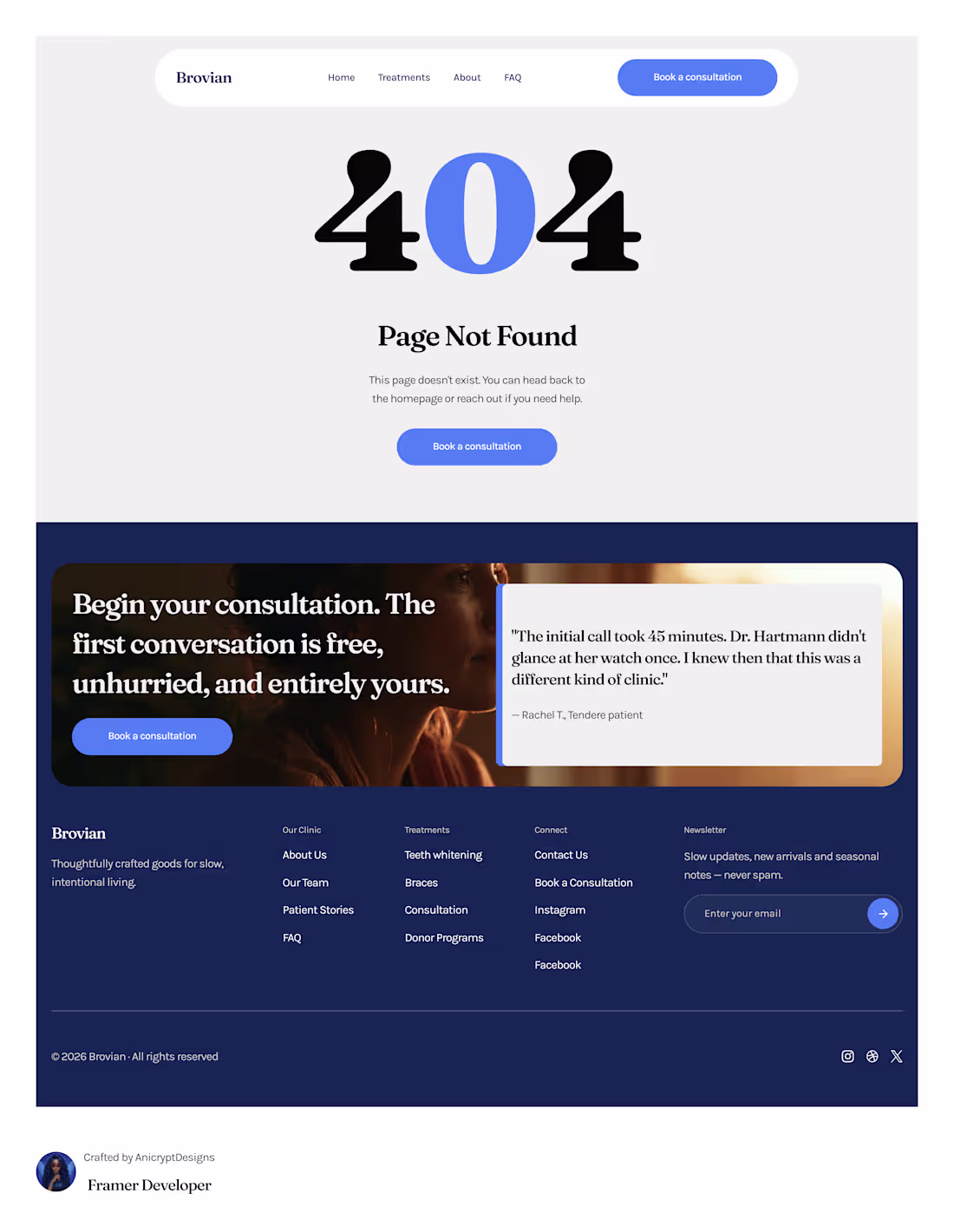 Cover image for Brovian · Healthtech 404 Page

Designed