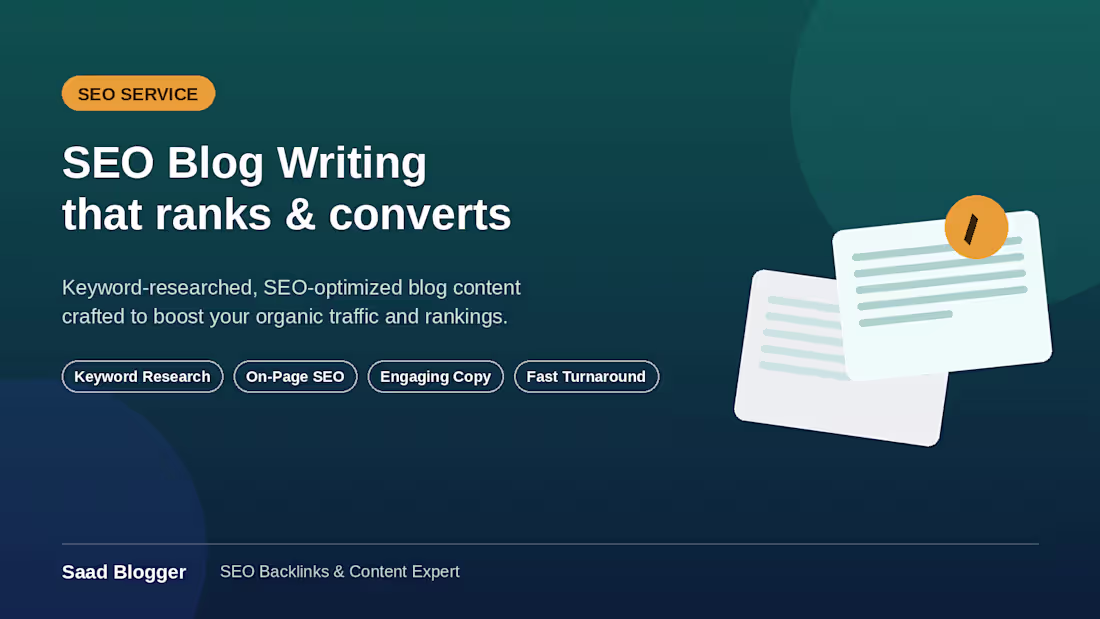 Cover image for SEO Blog writing