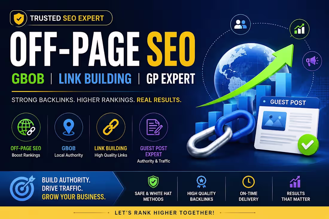 Cover image for Off-Page SEO & Guest Post Link Building Expert