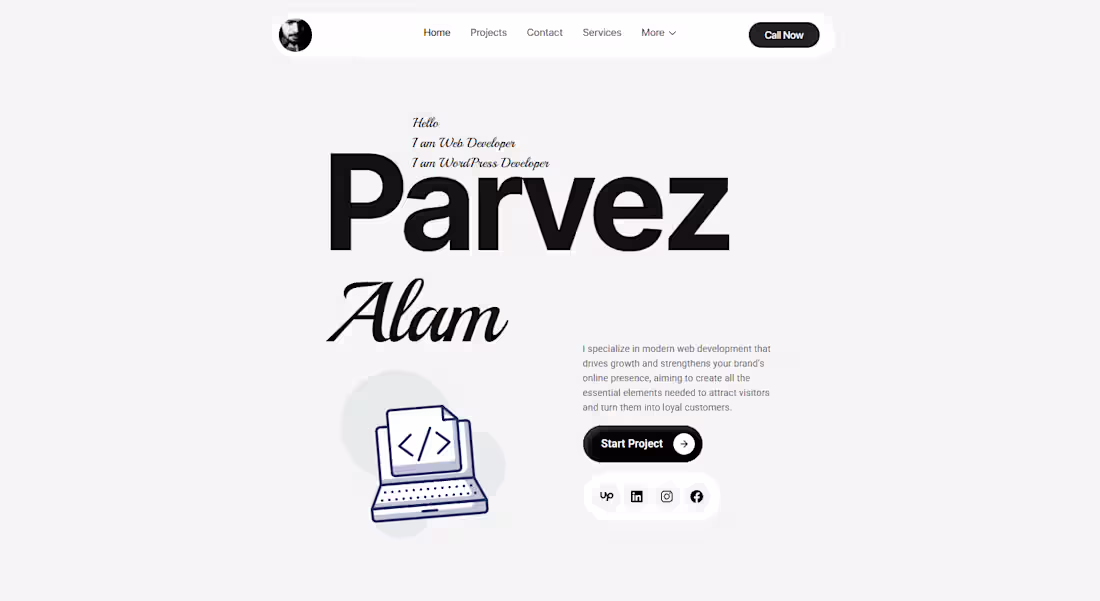 Cover image for Personal Portfolio Website
Designed and developed