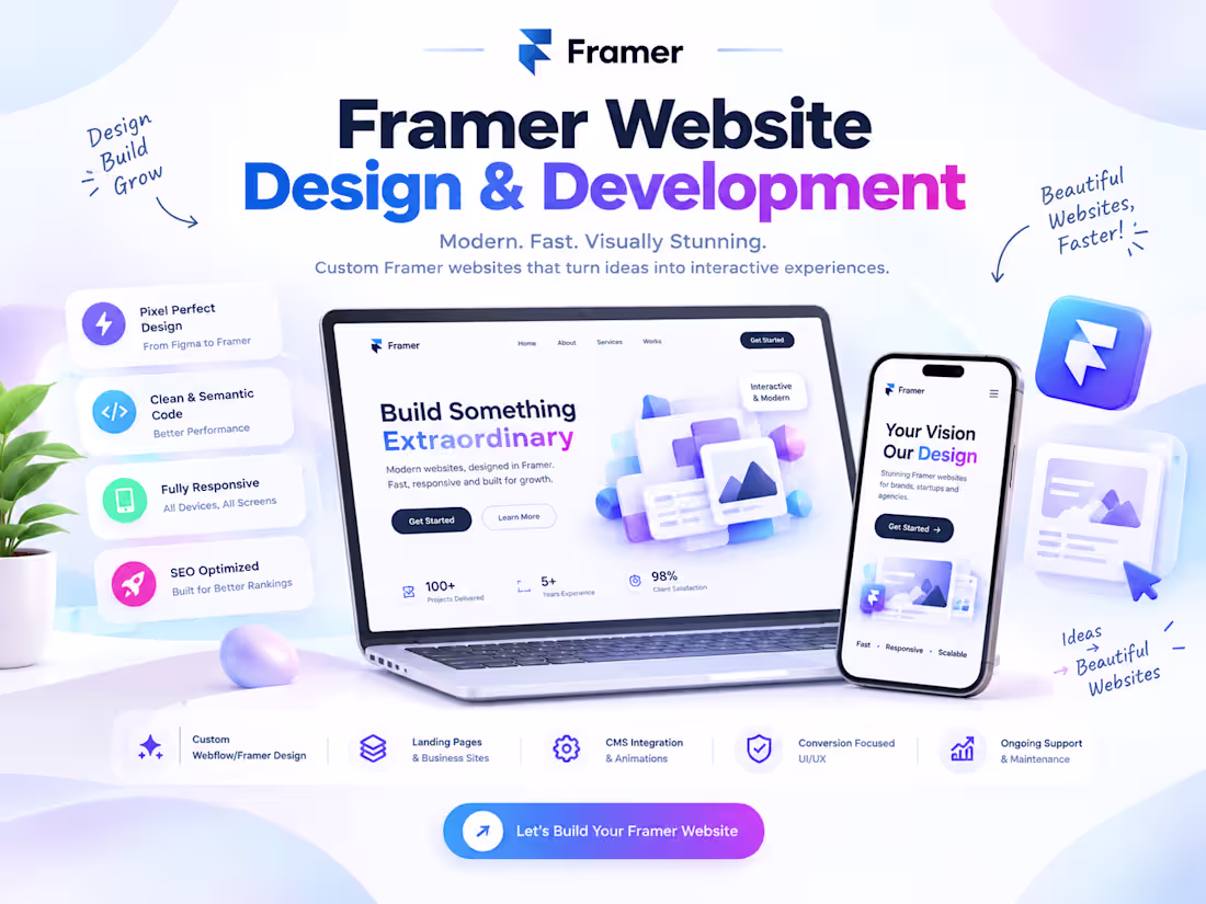 Cover image for Framer Website Design & Development