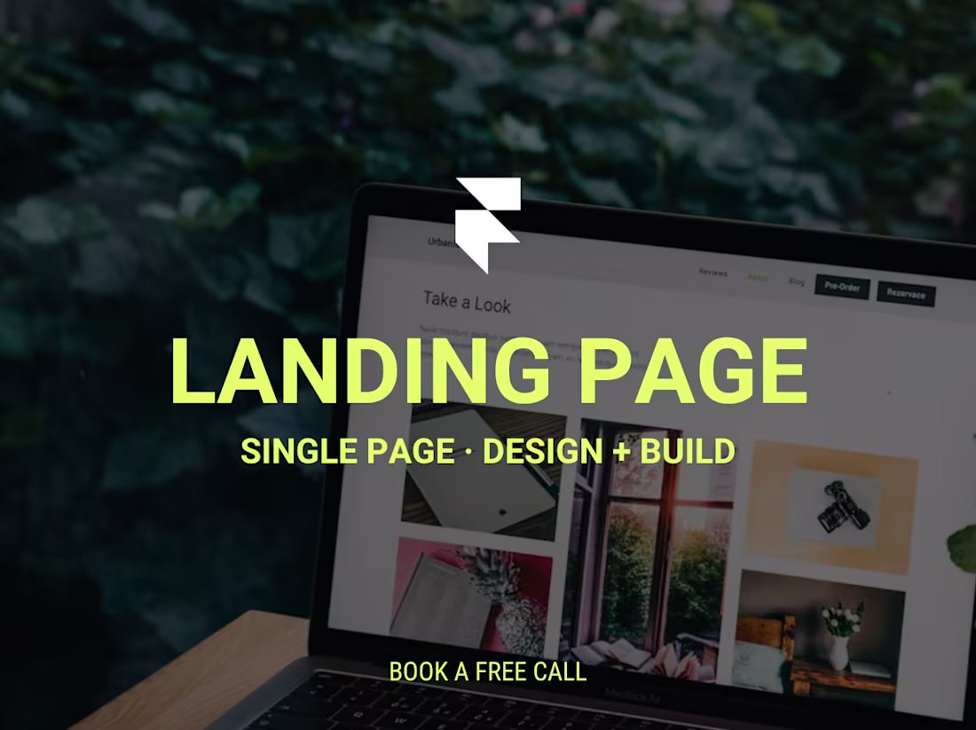 Cover image for Framer Landing Page — Design + Build