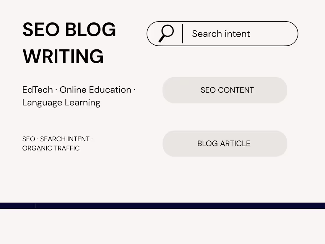 Cover image for SEO Blog Writing for EdTech