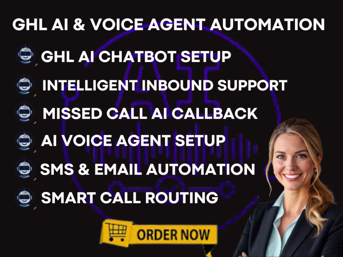 Cover image for GoHighLevel AI Chatbot, Voice Agent & Lead Qualification