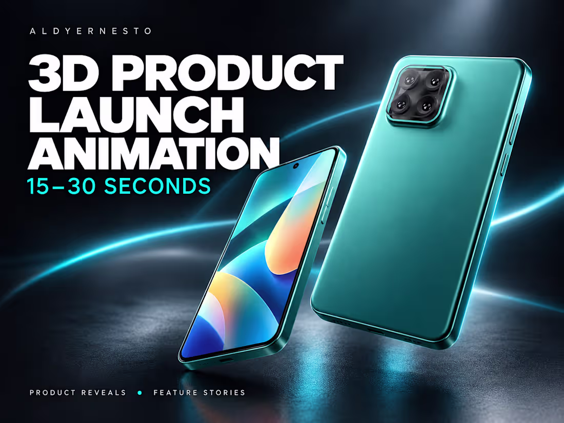 Cover image for 3D Product Launch Animation