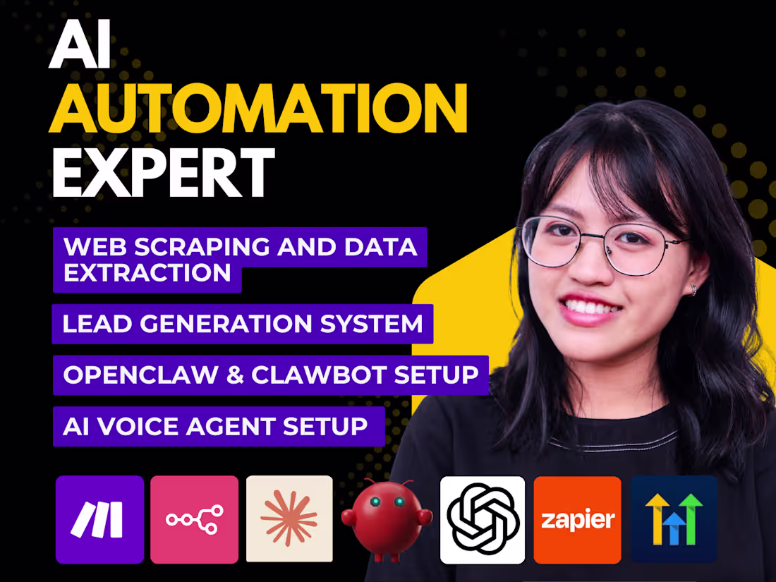 Cover image for Make.com & n8n Automation Expert - AI Agents Workflow Automation