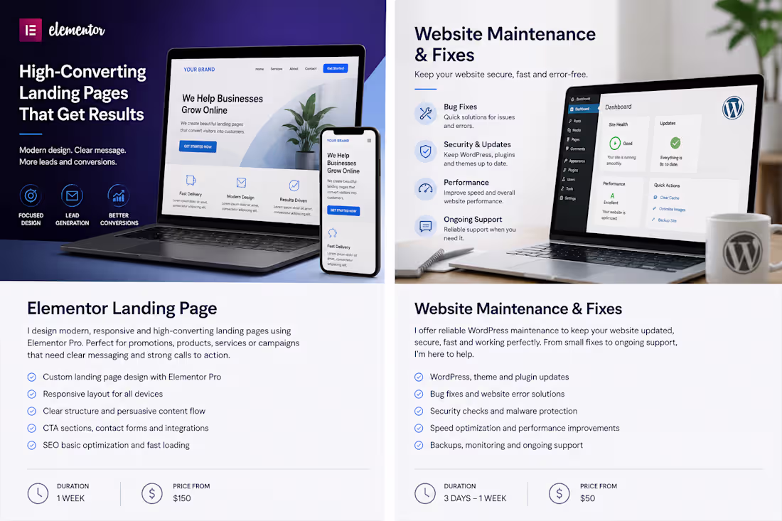 Cover image for Website Maintenance & Fixes