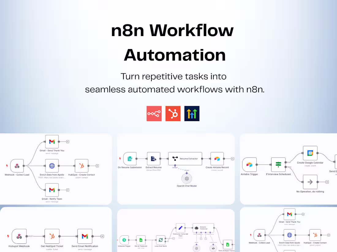 Cover image for n8n Workflow Automation