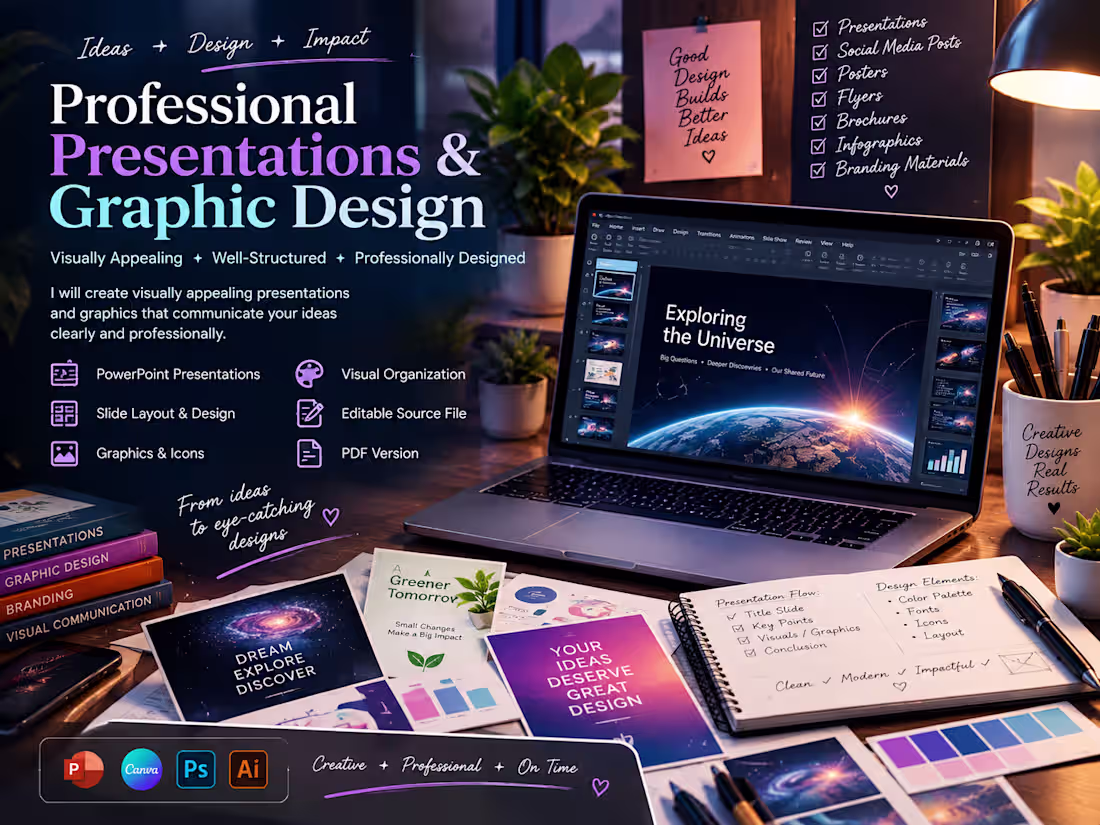 Cover image for Professional Presentations & Graphic Design
