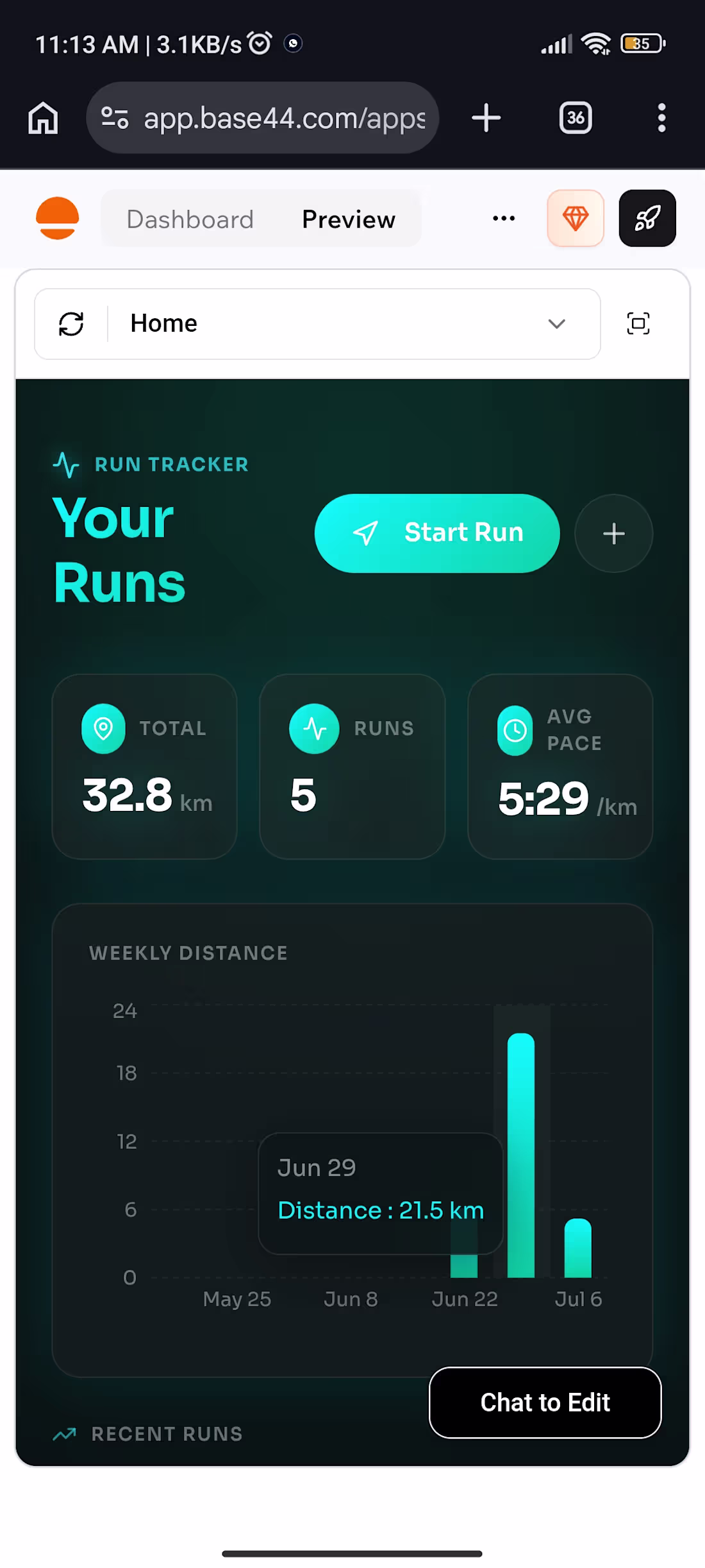 Cover image for I've created a run tracker