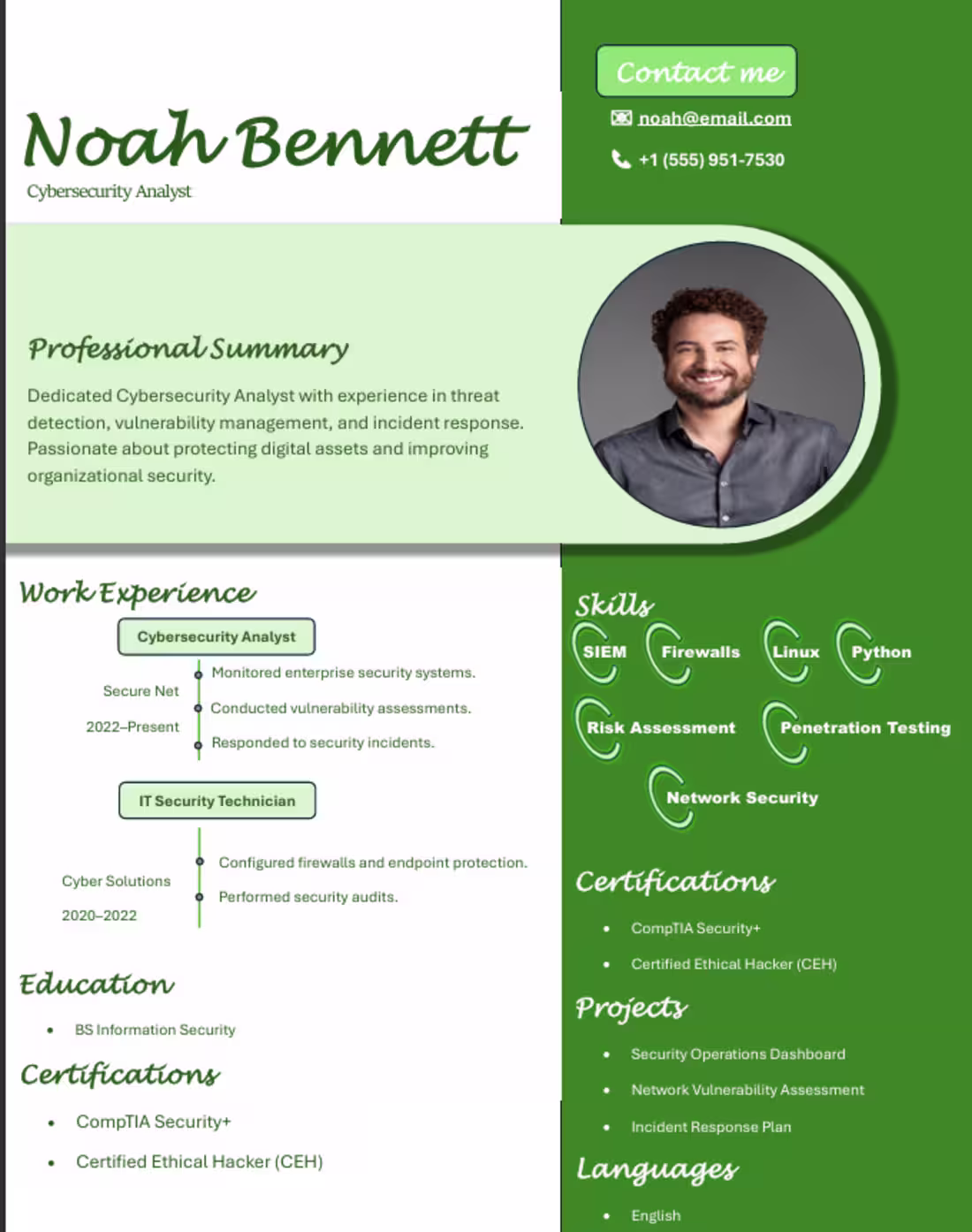 Cover image for This is a two-column resume