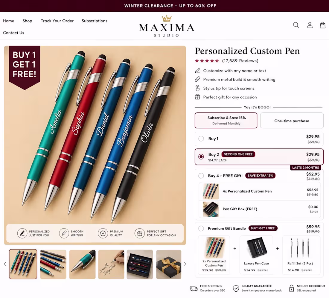 Cover image for A product page built to
