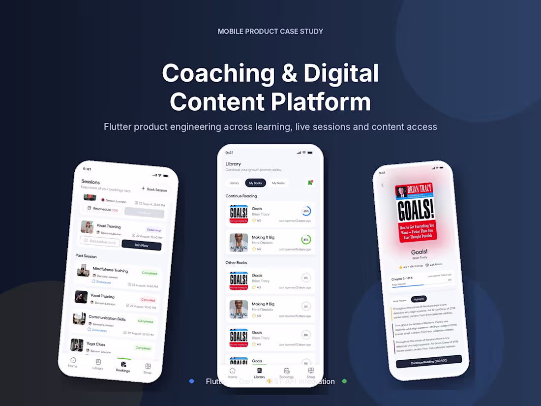 Cover image for Building a Coaching & Digital Content Platform in Flutter