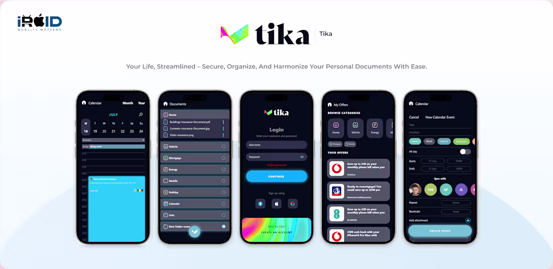 Cover image for Tika:- AI-Powered Document Management App | iOS & Android Bu...
