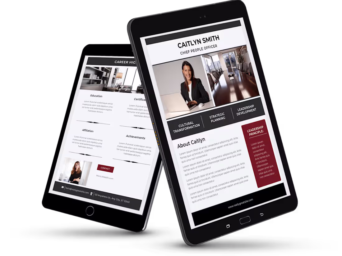 Cover image for Grab your Executive BIO and polish your professional look!