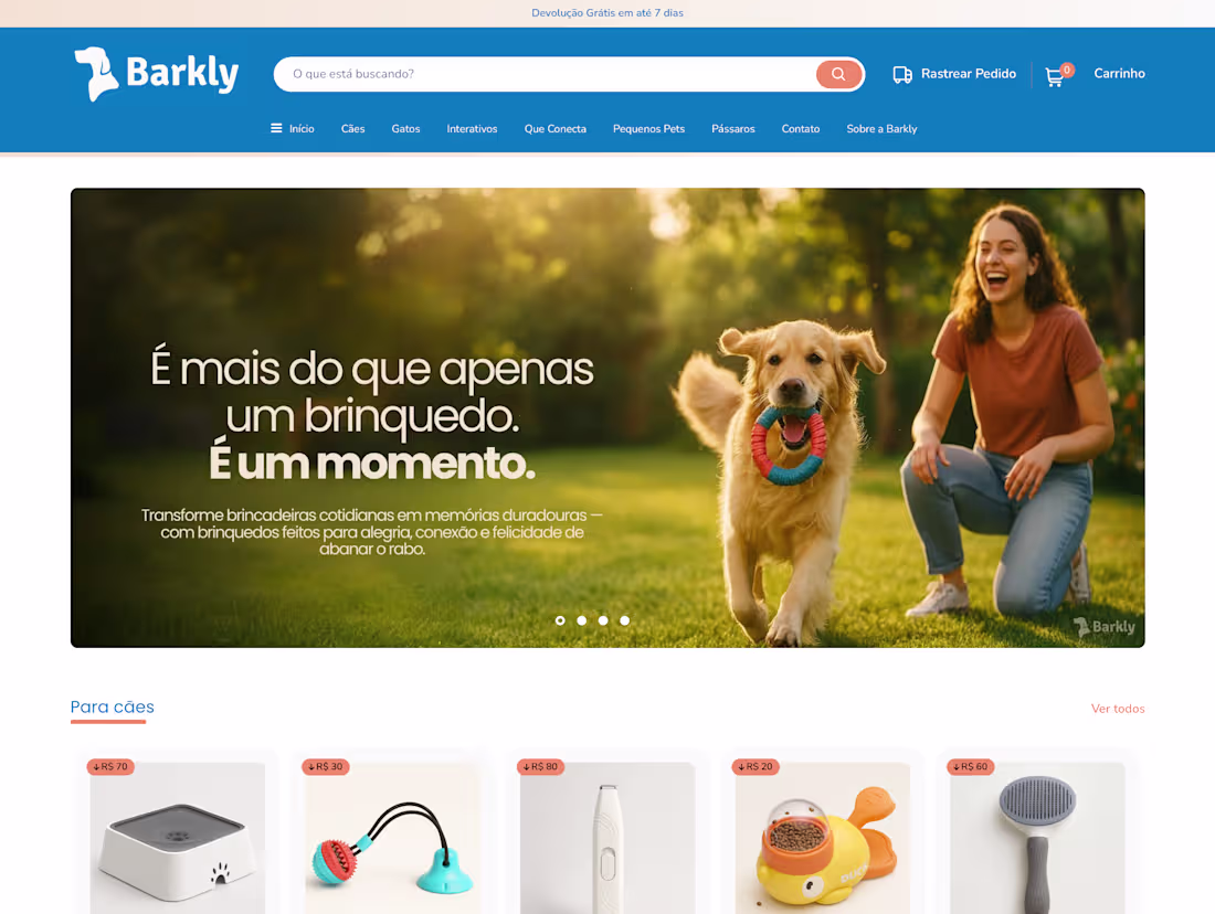 Cover image for I developed a project called Barkly, a fully optimized onlin...
