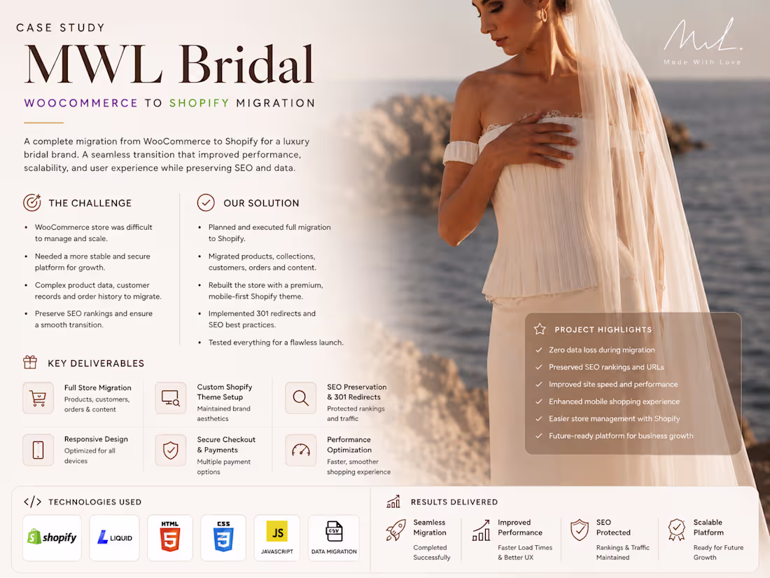 Cover image for Stunning Store for Modern Bridal Wear