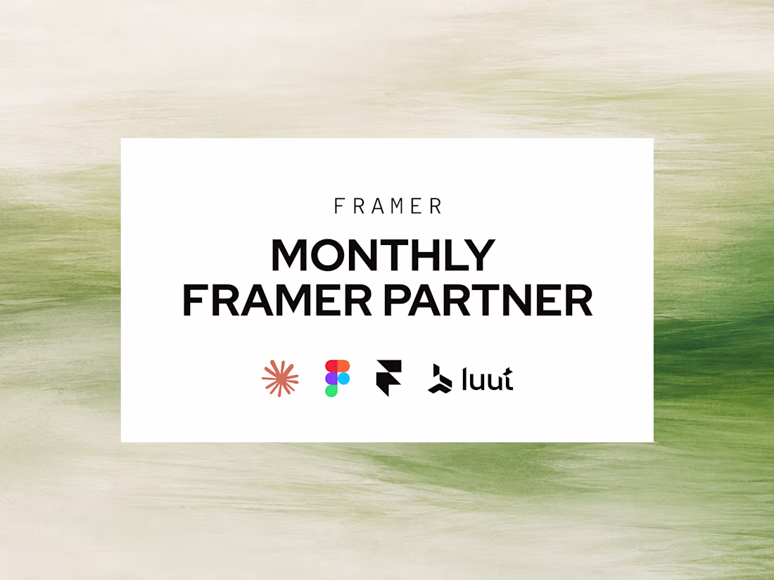 Cover image for Framer - Monthly Framer Partner