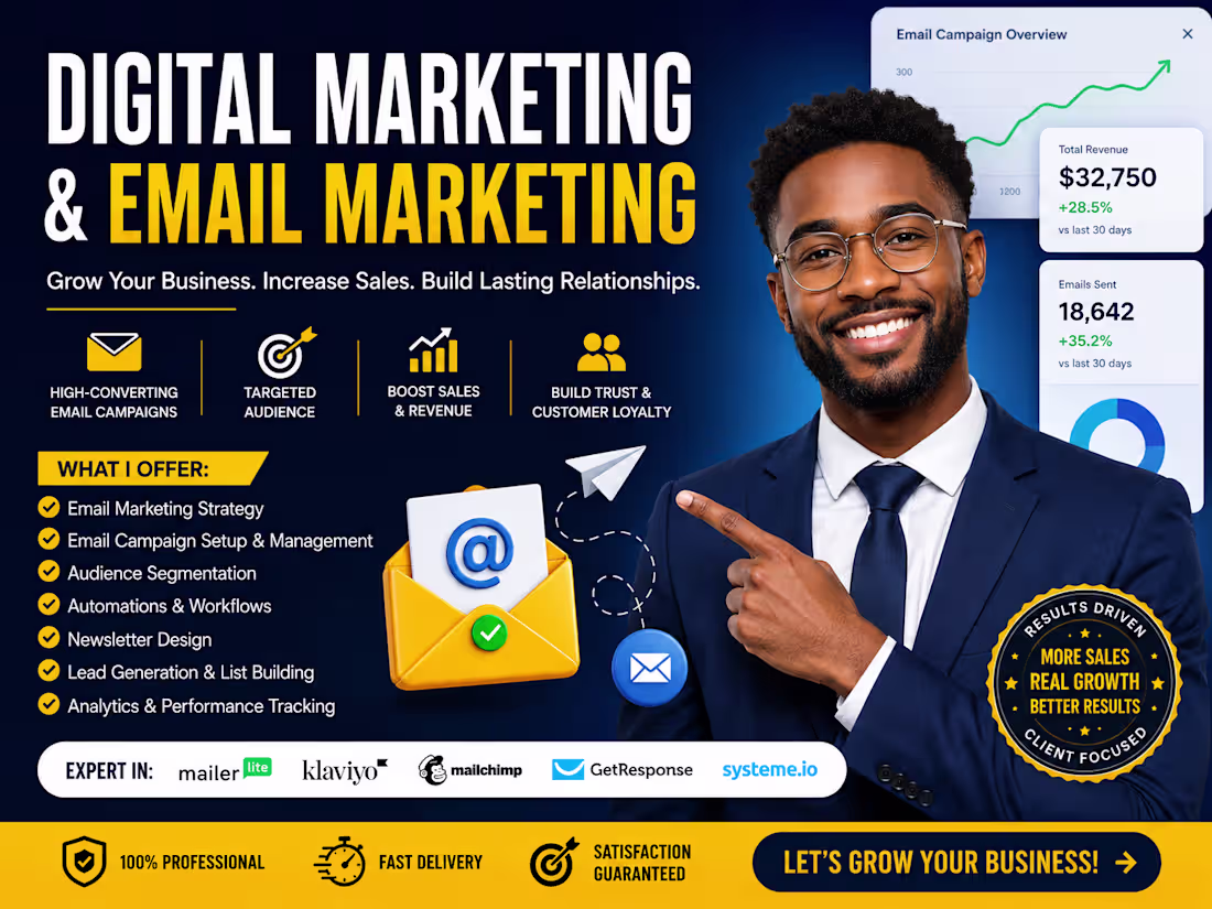 Cover image for Digital Marketing & Email markerting Specialist