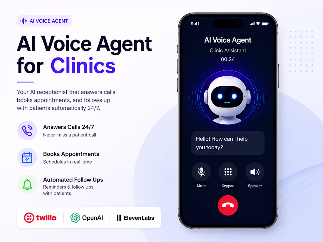 Cover image for AI Voice Agent for Clinics