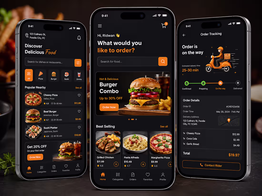 Cover image for Restaurant Ordering System, Food Delivery App Development