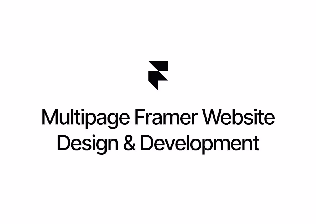 Cover image for Multipage Framer Website Design & Development
