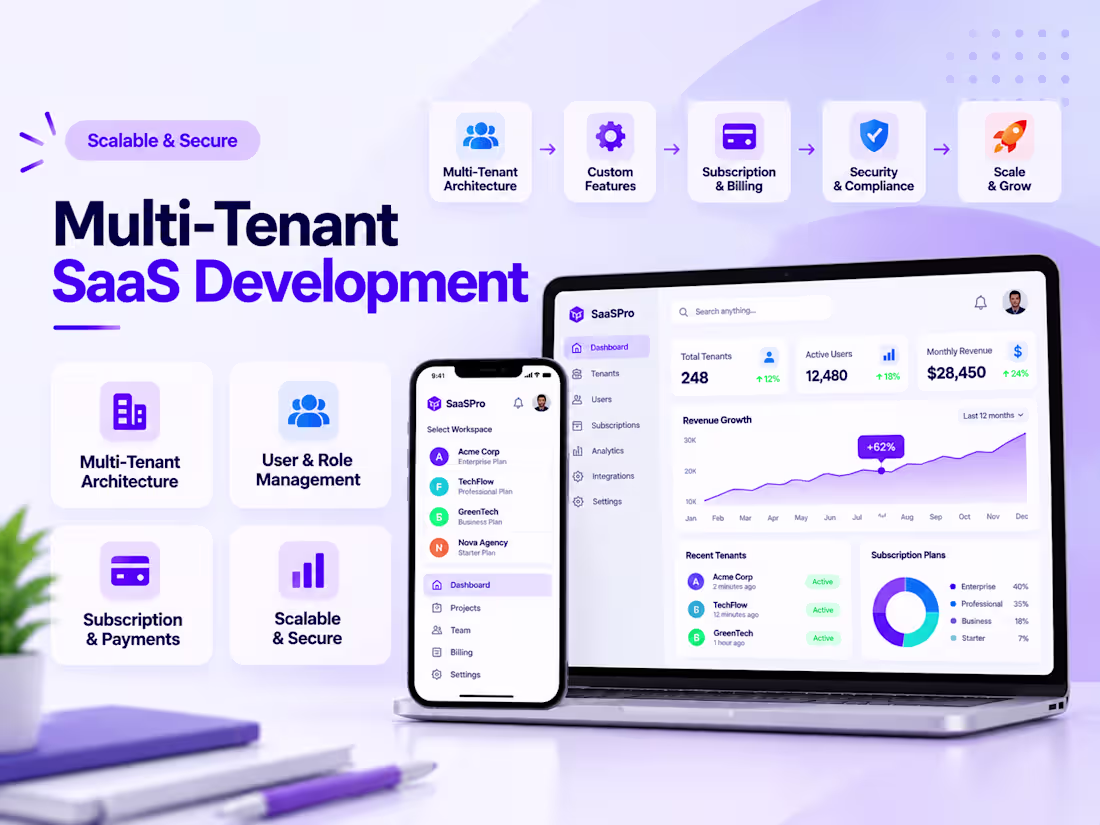 Cover image for Multi-Tenant SaaS Development | Scalable & Secure