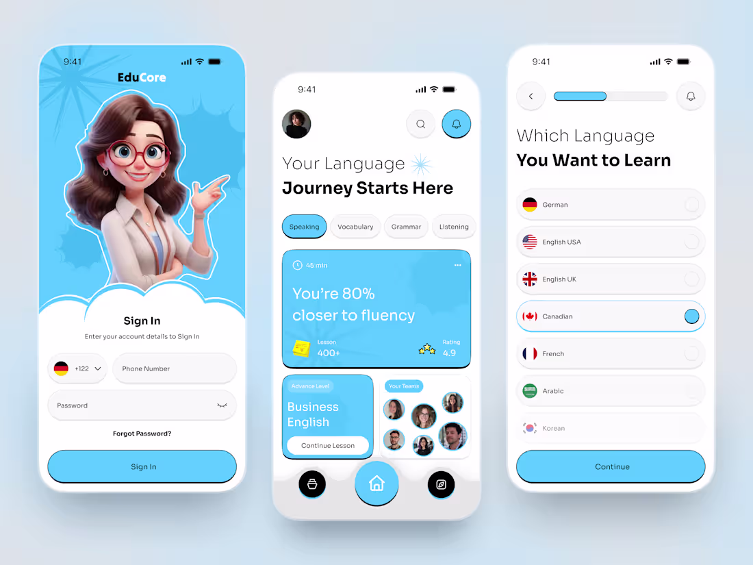 Cover image for Language Learning App - Social