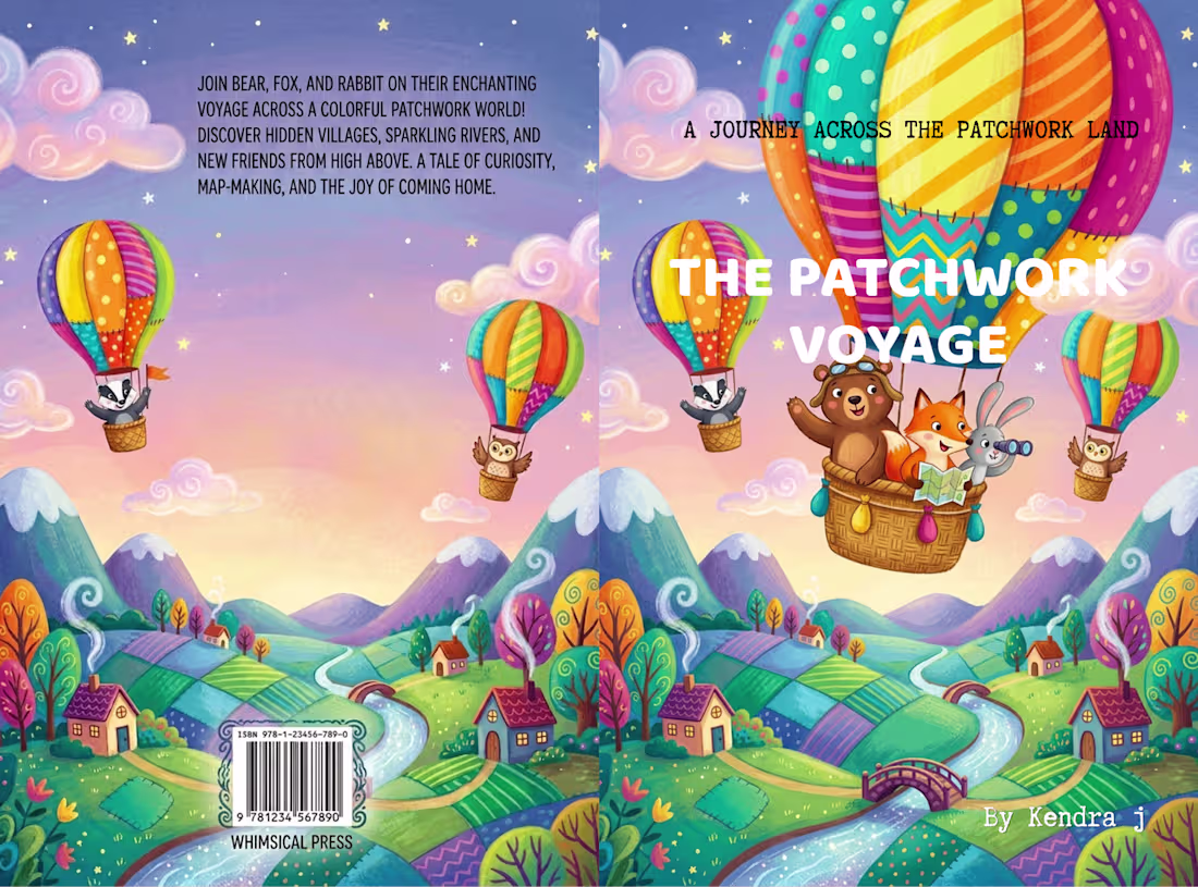 Cover image for The Patchwork Voyage | Children's Book Cover