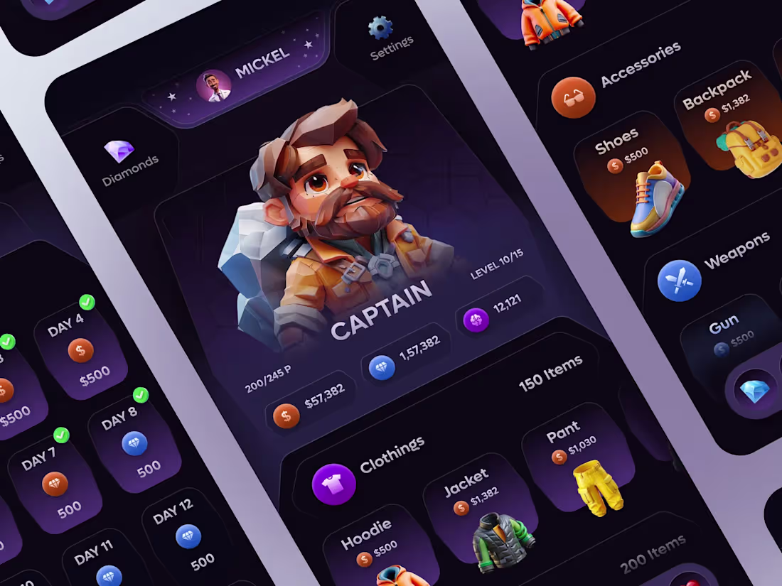 Cover image for Game app UI