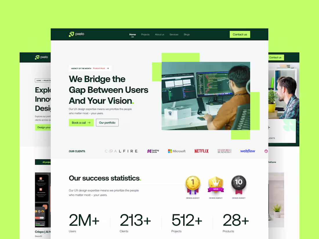 Cover image for Website UI/UX Design for Modern, High-Impact Brands