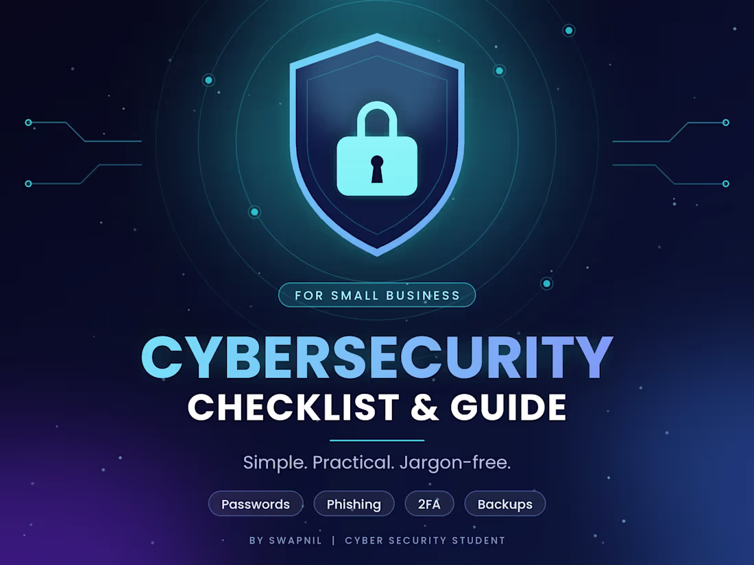 Cover image for I will create a cybersecurity checklist and awareness guide for 
