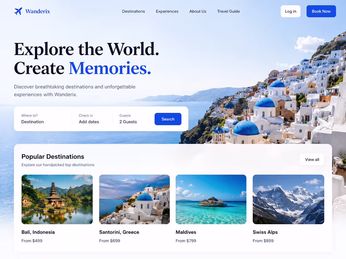Cover image for Wanderix is a modern travel
