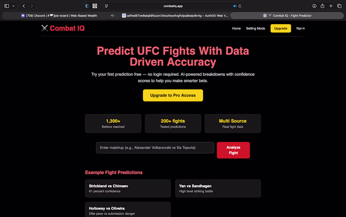 Cover image for ufc betting app 