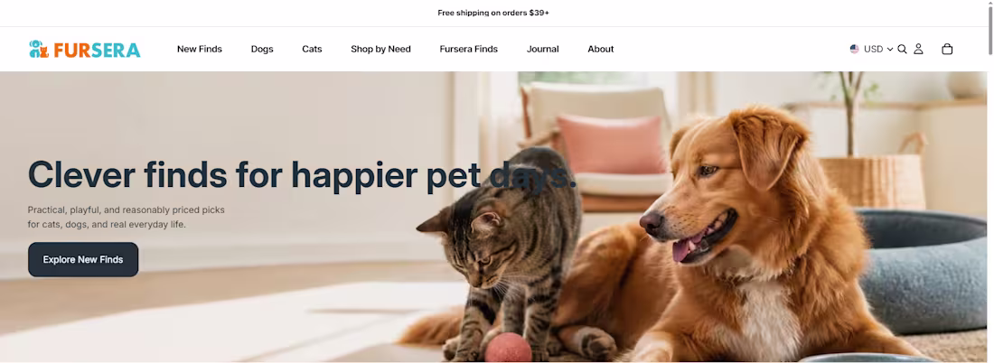 Cover image for Modern Shopify Pet Store Design