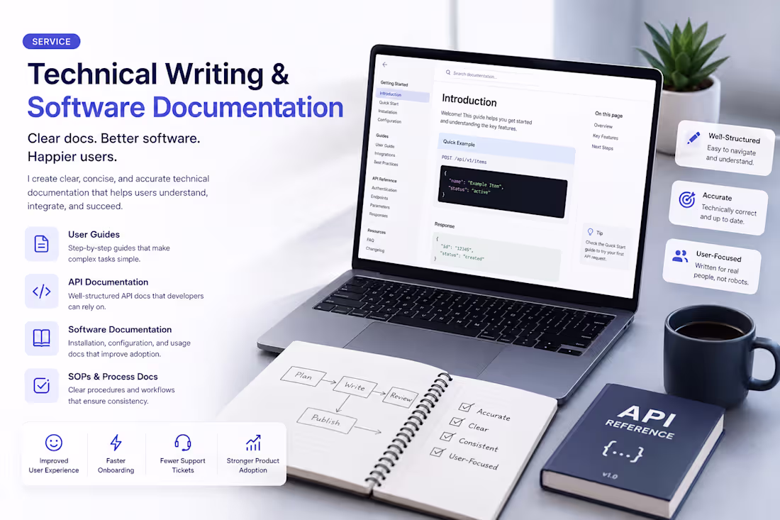 Cover image for Technical Writing & Software Documentation