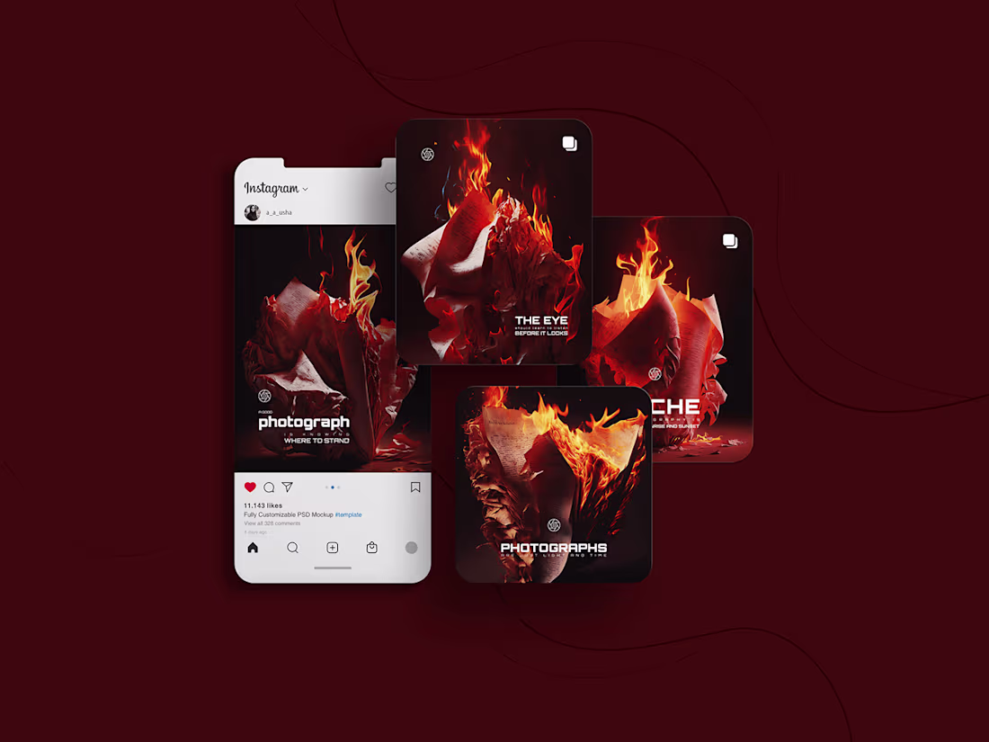 Cover image for Instagram Poster Design on Behance