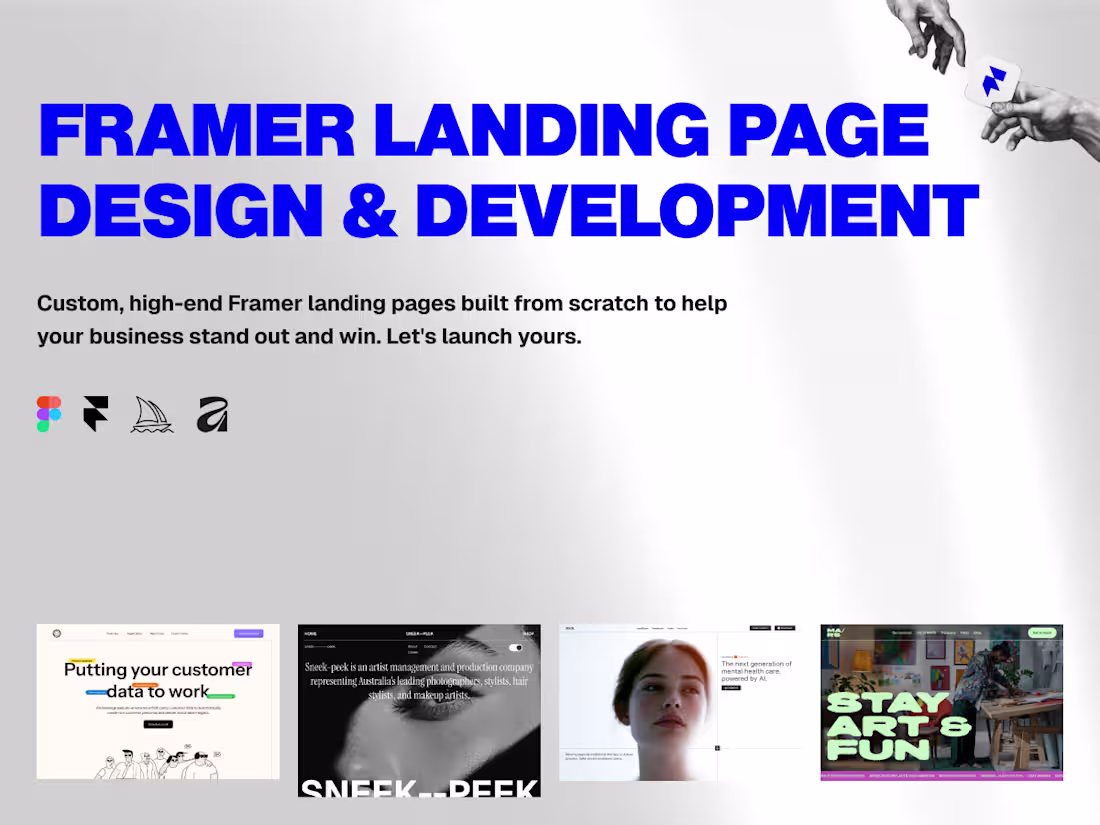 Cover image for Framer Landing Page - Design + Build