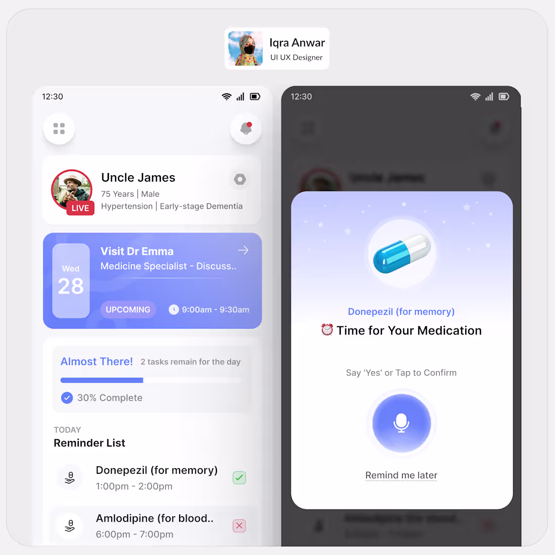 Cover image for Patient Activity Tracking App Design - Healthcare Tech
