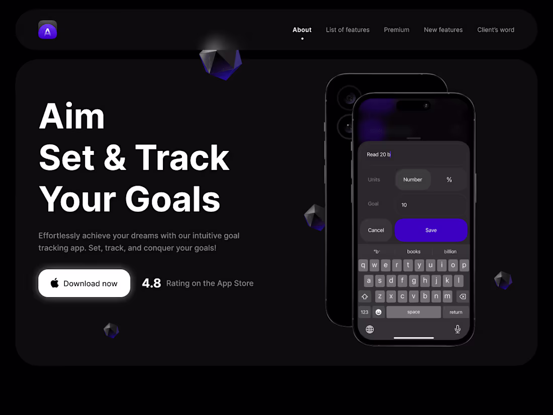 Cover image for Aim Mobile App Redesign