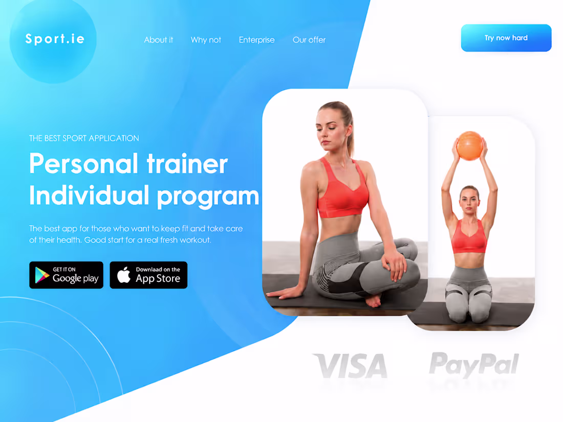 Cover image for Weight Loss App — Landing Page Design