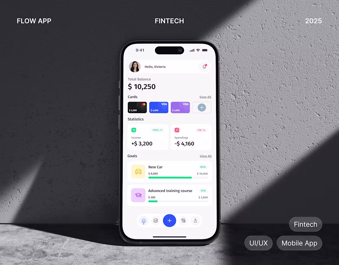 Cover image for Flow — Finance Management App | UI/UX