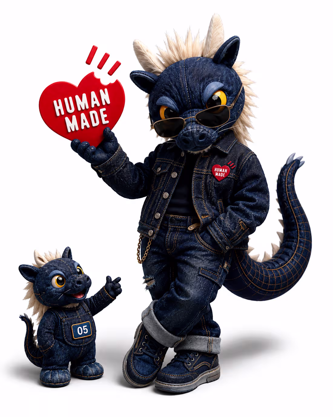 Cover image for NIKO x HUMAN MADE-style character